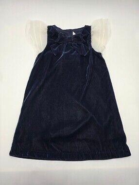 Janie and Jack velvet flutter sleeve dress size 5